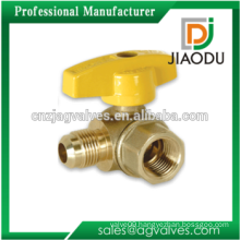 Bottom price professional brass angle brass gas ball valve